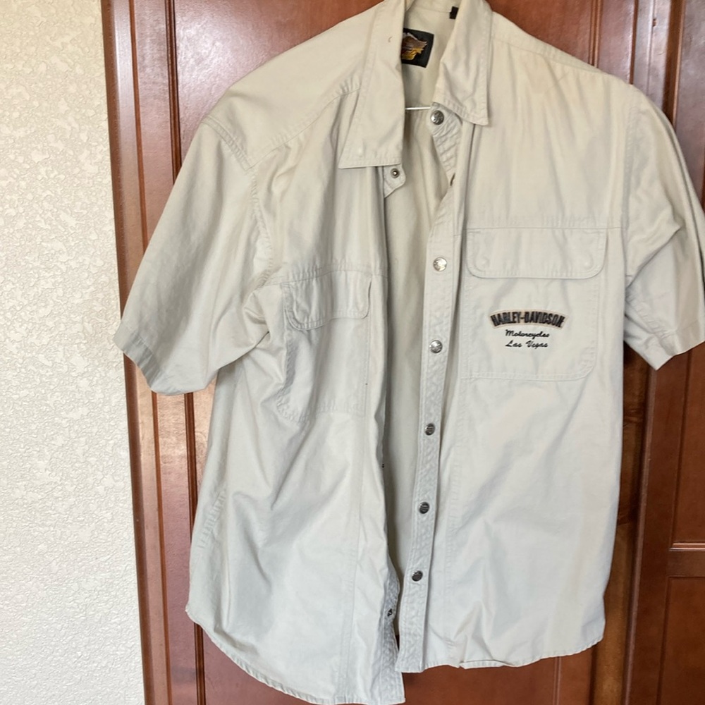 Men’s Harley-Davidson Las Vegas, casual button-down size large